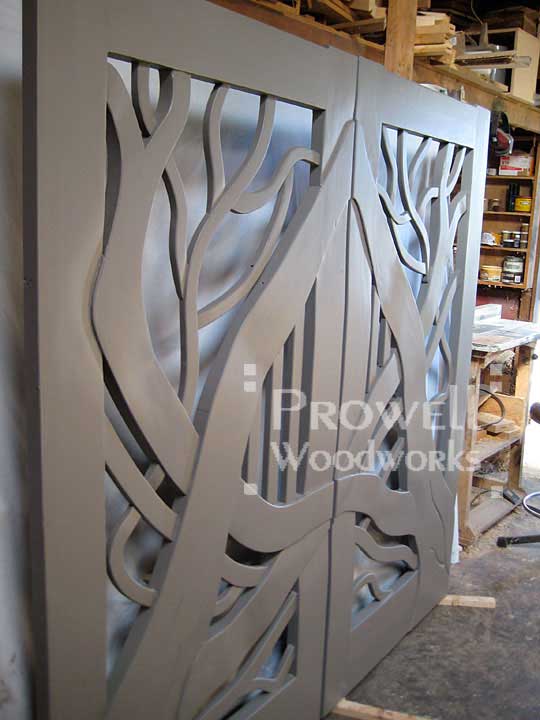 shop photograph in the shop of the completed gate #204