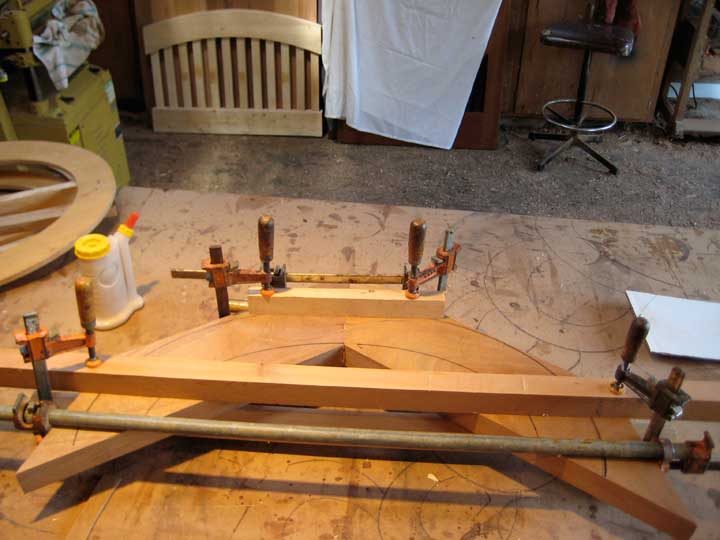 photograph showing how to create wood ovals in the wood shop.