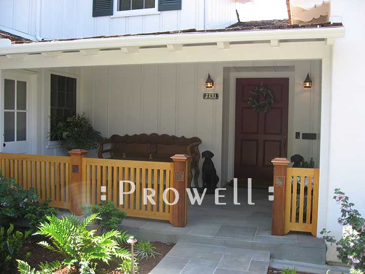 custom wood porch railing panels #4 in San Diego, CA