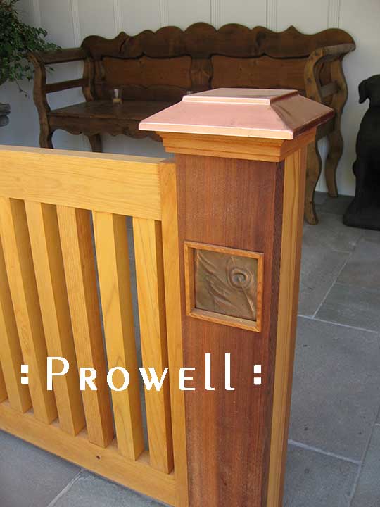 wood porch railing panel #4 in San Diego, CA