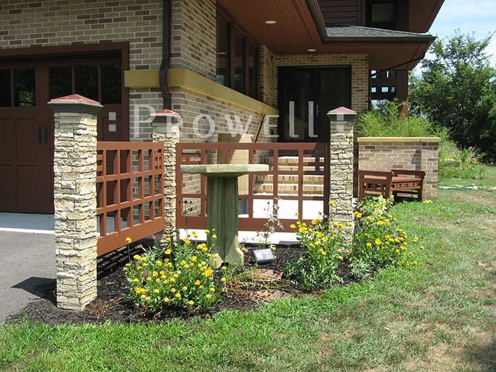 wood landscape railing Panels #5 in New York