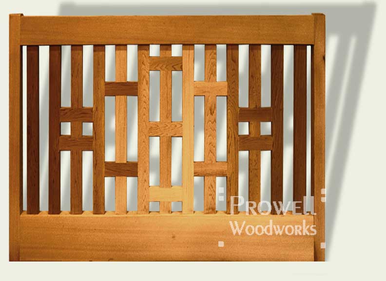 Custom Wood Porch and deck Railing Panel #8