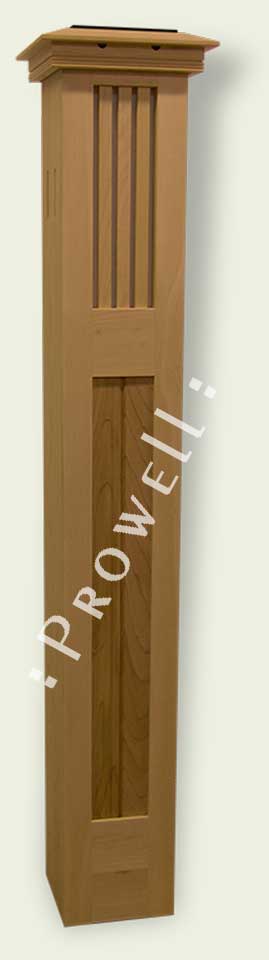 Wood Gate Column #3. prowell