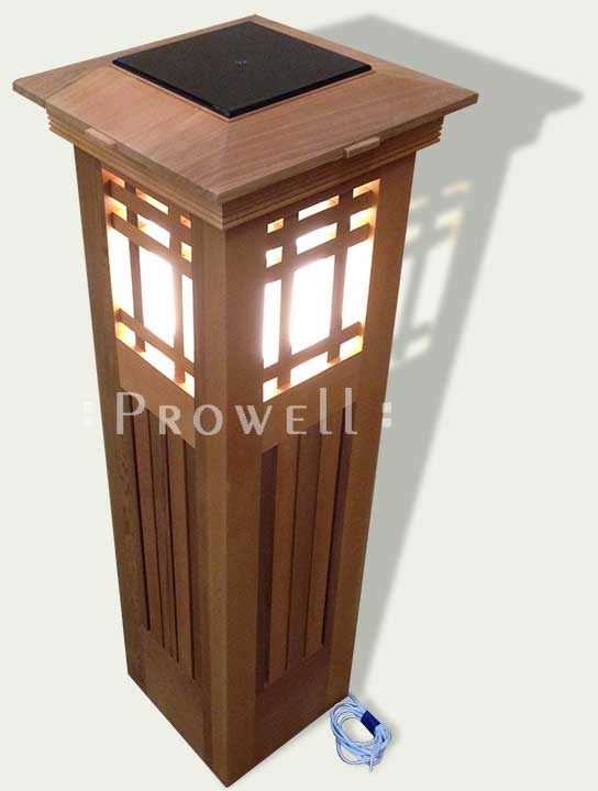 wood_columns_8-1b Lighted Landscape Garden Columns #8-1. Prowell