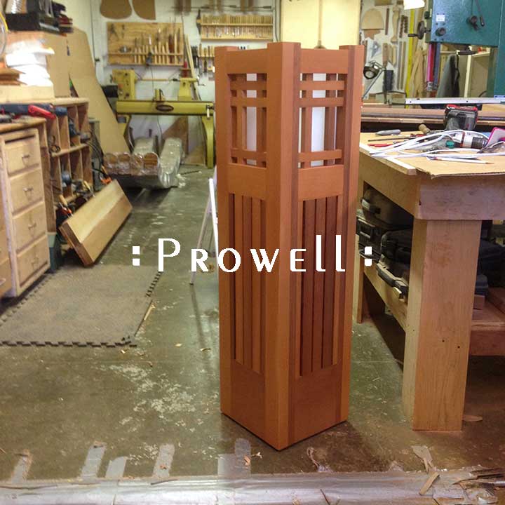 landscape wood lighting columns. prowell