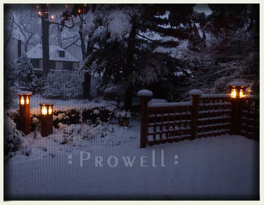 Lighted Landscape Garden Columns #8 by Prowell for Detroit, MI