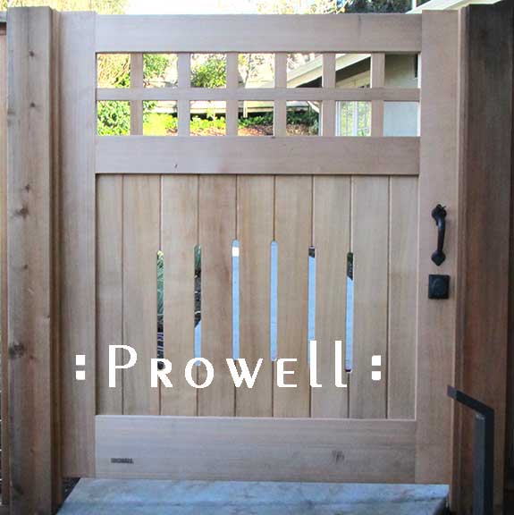 custom wood gates with dead bolts
