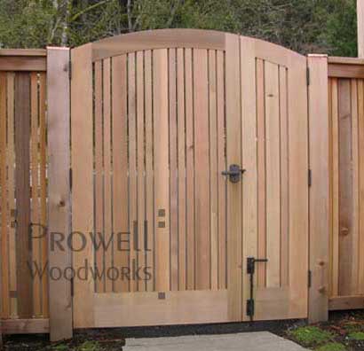 double wood gates