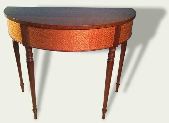 demi lune table