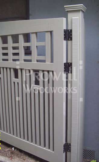 wood drive gates