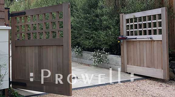 wood driveway gate armature motors