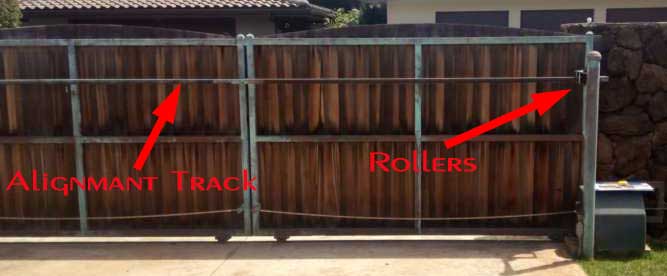 wood driveway gates with steel