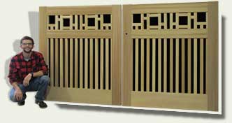 link to automatic wooden driveway gates #20