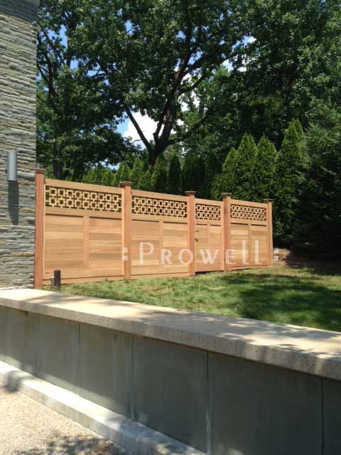 wood fence Panel in Upstate New York