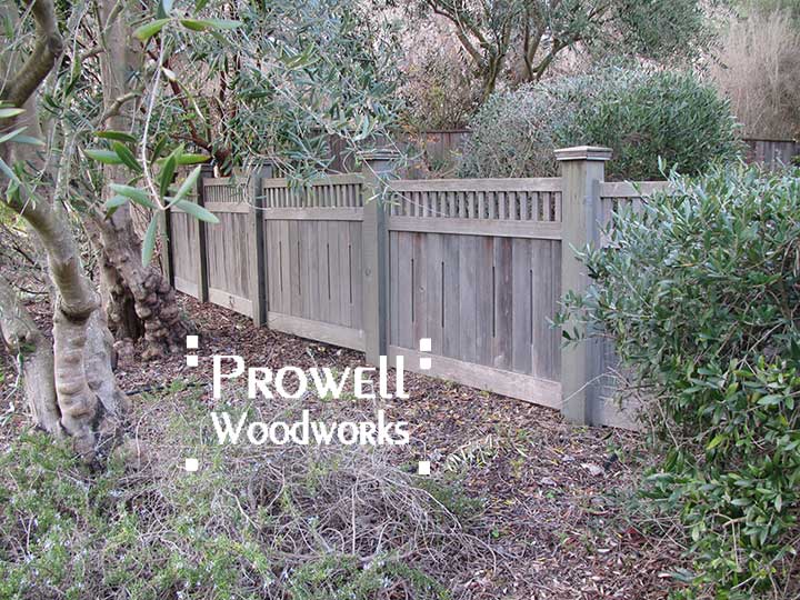graying wood fence