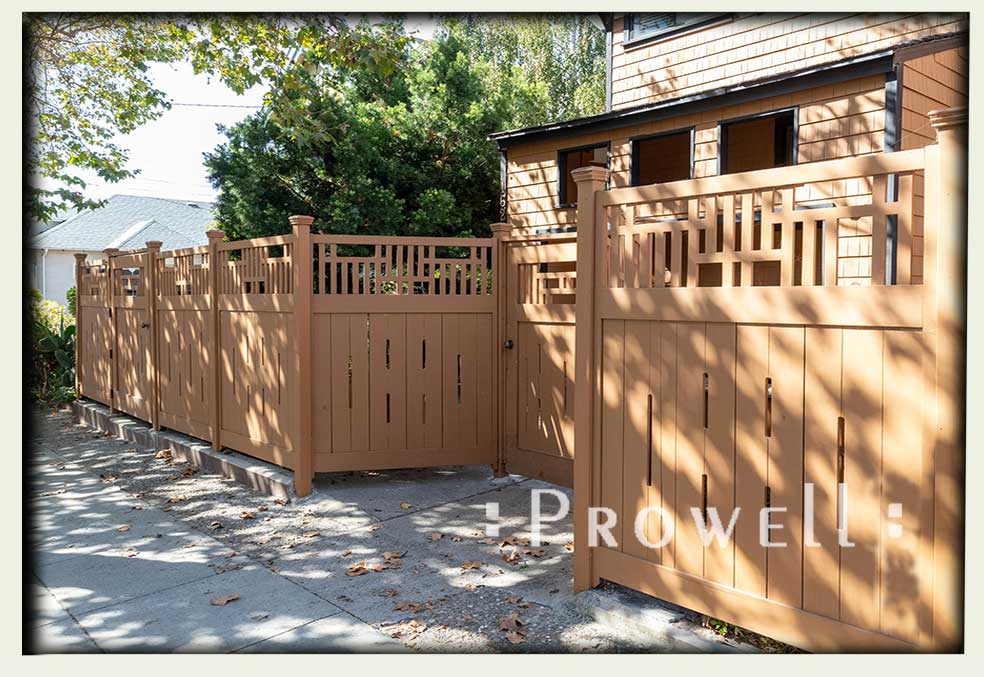 Arts and Crafts wood fence #9-6 in berkeley, CA. prowell