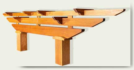 custom wood garden arbor 13A
