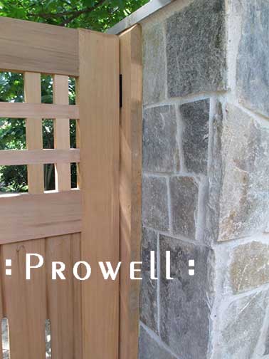 surface-mounted jambs set to the smooth face of flagstone.