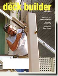 wood fence panels in Deck Builder magazine 2016