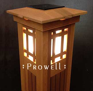 lighted garden columns