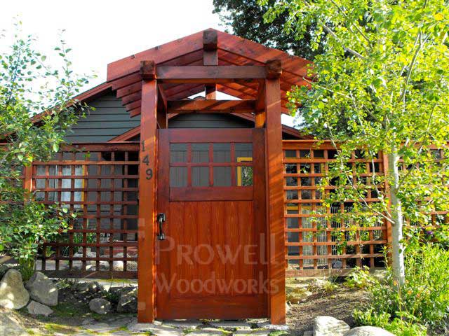 Another site photo showing gate design #4-5 in Seattle