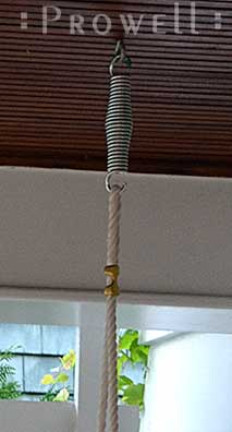 ropes and springs to hang wood porch swings