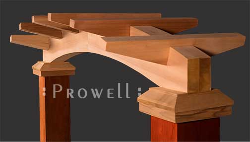 custom wood arch arbor #8