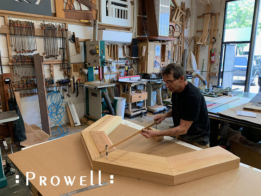 Using a radius stick to create arching arbors