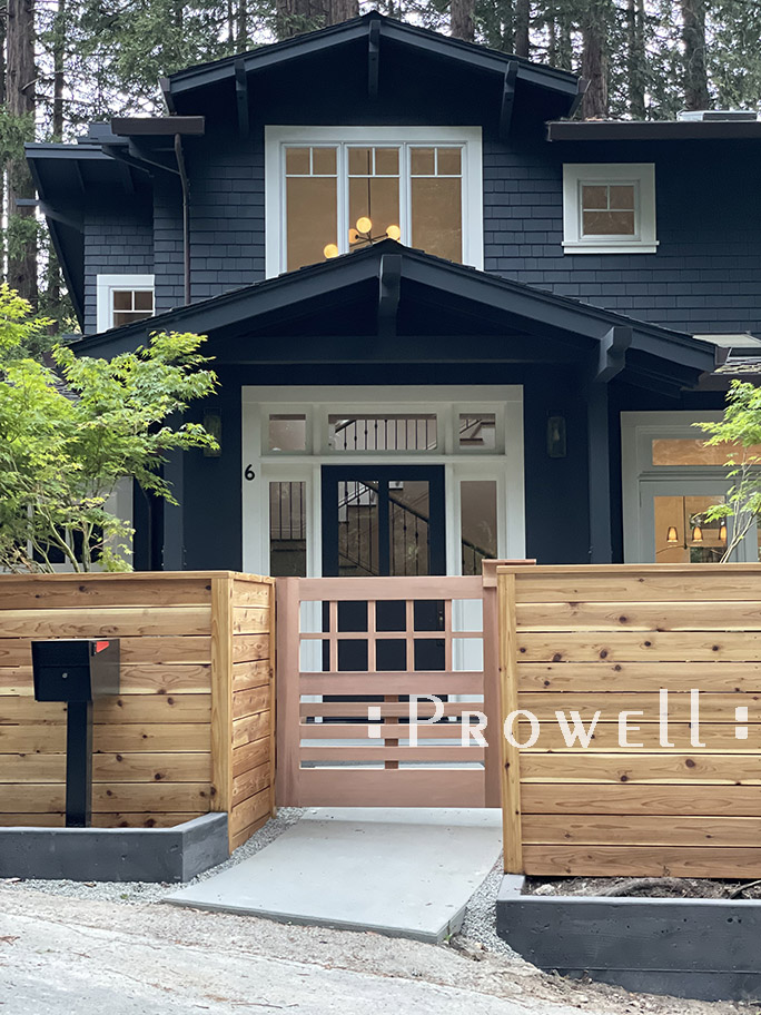 site image of the house and the Prowell gate #16 in Mill Valley, CA