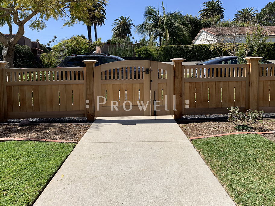 Custom Wood Garden Gate #7-24 in Venice, CA
