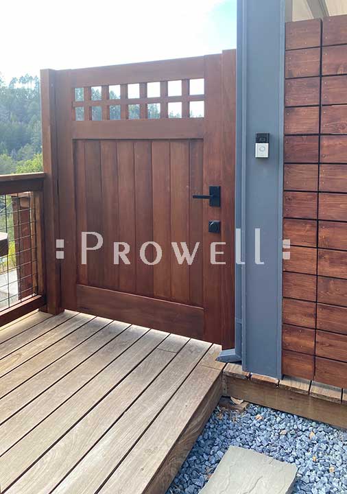 site photograph showing garden gate #4-14 in sonoma county, calfornia