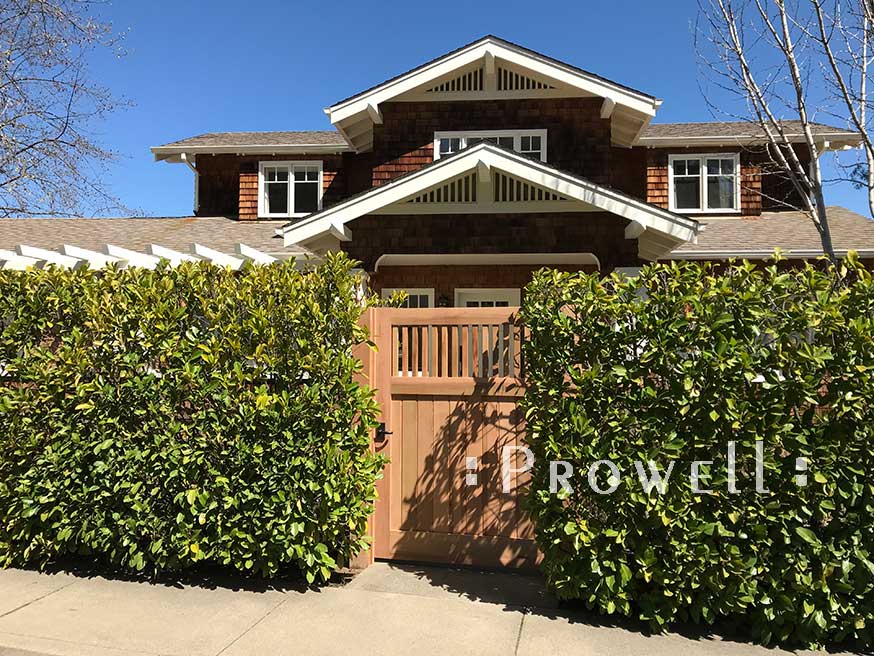 wood gate #7-16 in Napa County