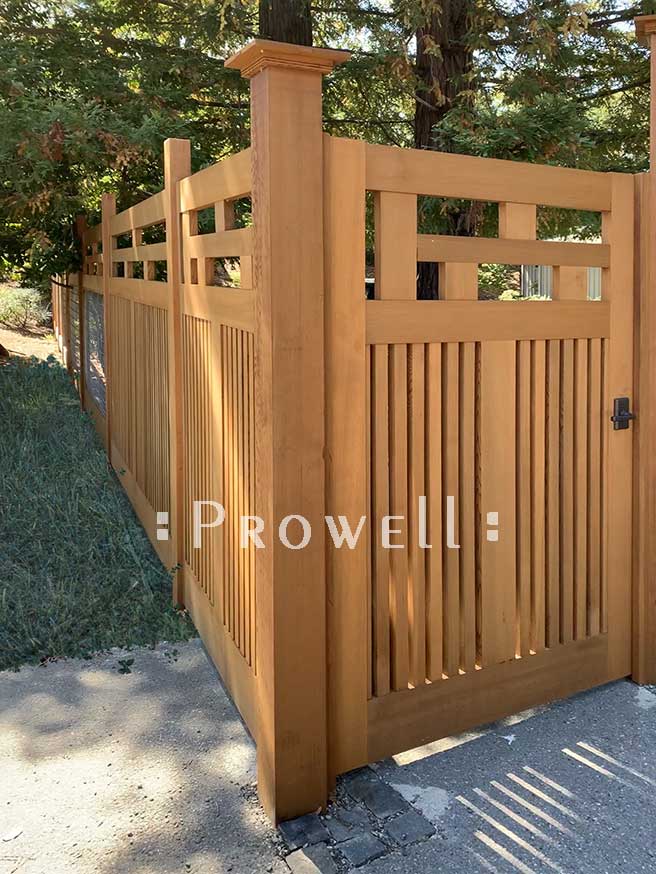 site photo showing perimeter fence #15-1 blending to a hog-wire fence.