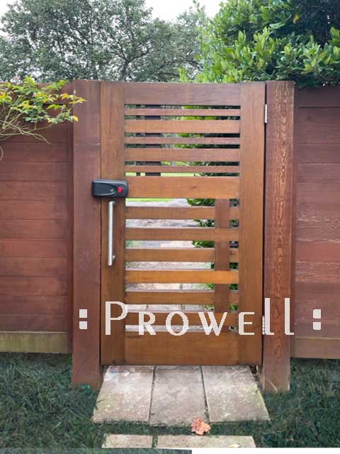 site photograph showing the modern wood gates #115 in Bethesda, MD