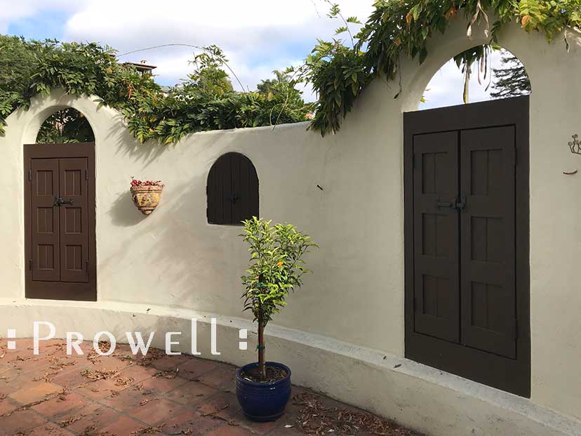 double wood gates #30 as shutters