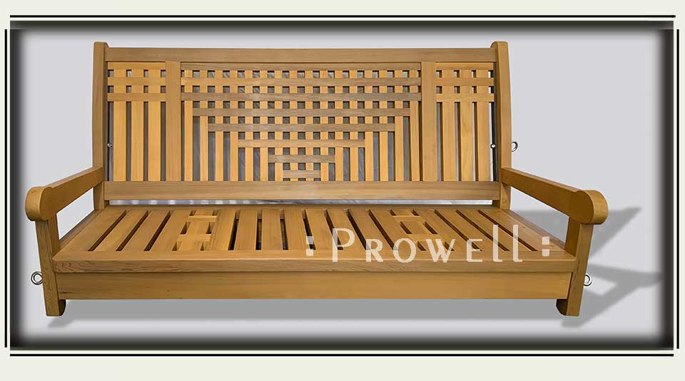 cropped image showing signature wood porch swing #21-2