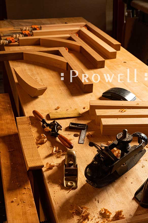 wood outdoor corbels-progress