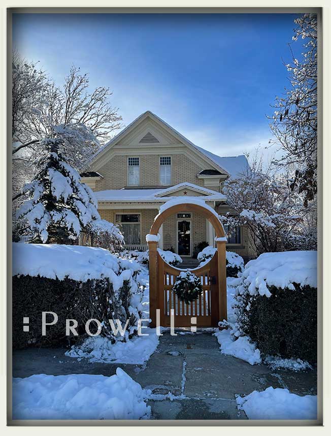 site photop showing custom wood gate #8-4 in Utah