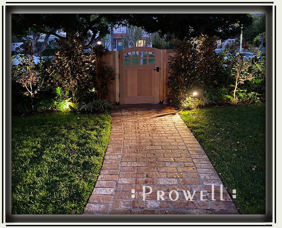 custom wood garden gate #20-25 in santa monica, CA