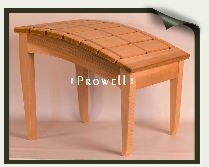 wood garden bench foot stool