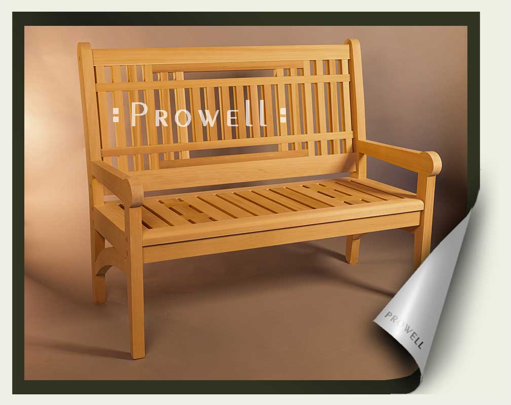 custom wood garden bench #23-1b