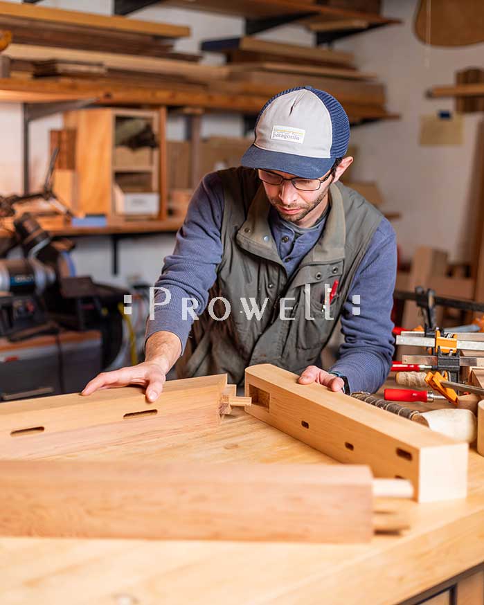 shop prgress photo of building wood corbel #5