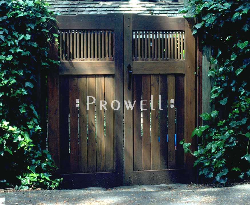 custom wood garden gate #24-6 in Marin County, CA