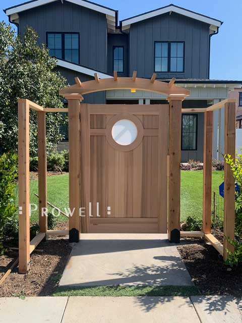 custom wood garden gate #6-1 in Los Angeles, CA
