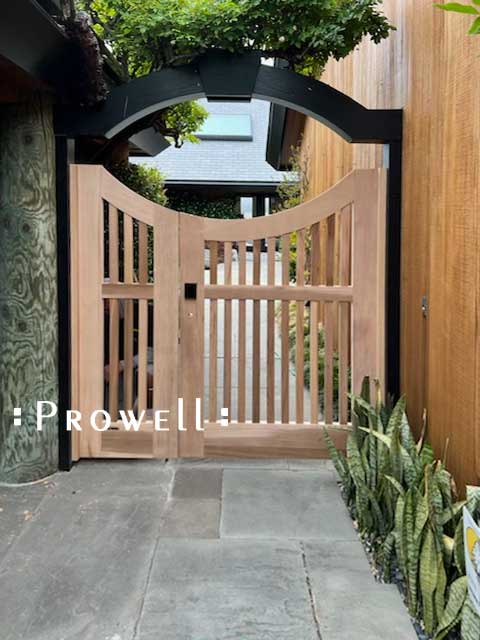 custom wood garden gate #8-9 in Belvedere, CA