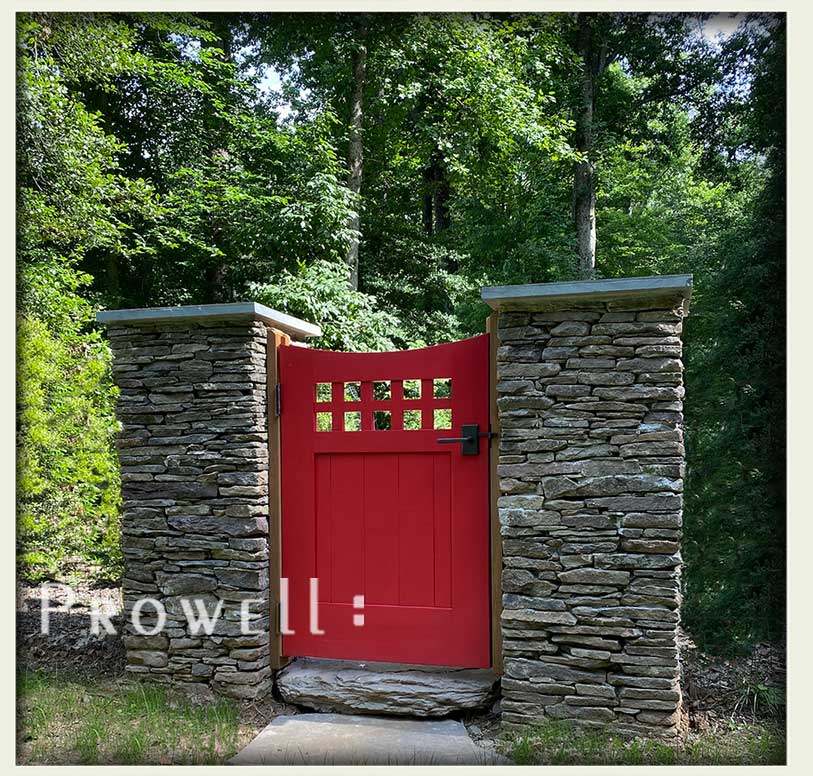 custom wood garden gate #96-6 in Great Falls, VA