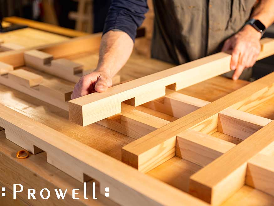 shop progress photo building wood railing #3-1bb