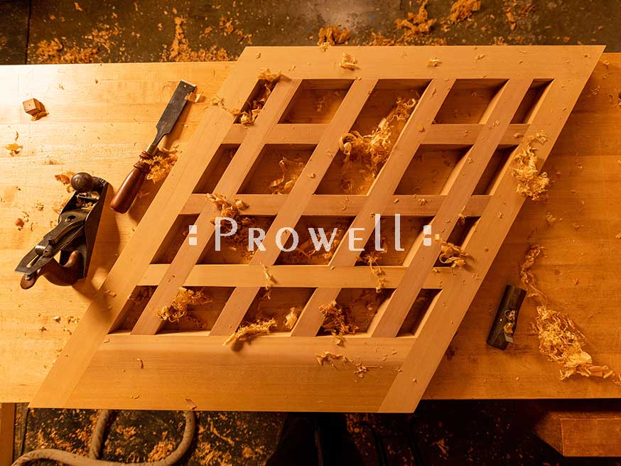shop progress photo for wood railing 3-1dd