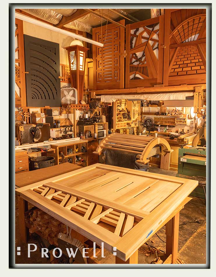 shop progress How to build the wood Prowell's drveway gate #10-1cc