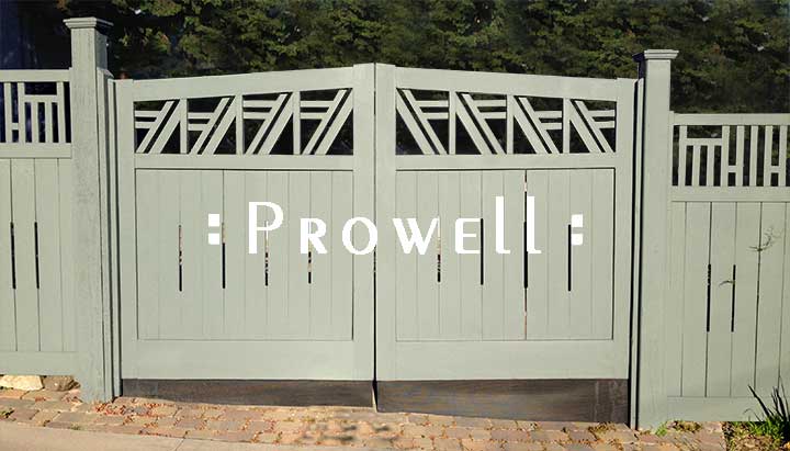 custom wood driveway gate #10 in Oakland, CA